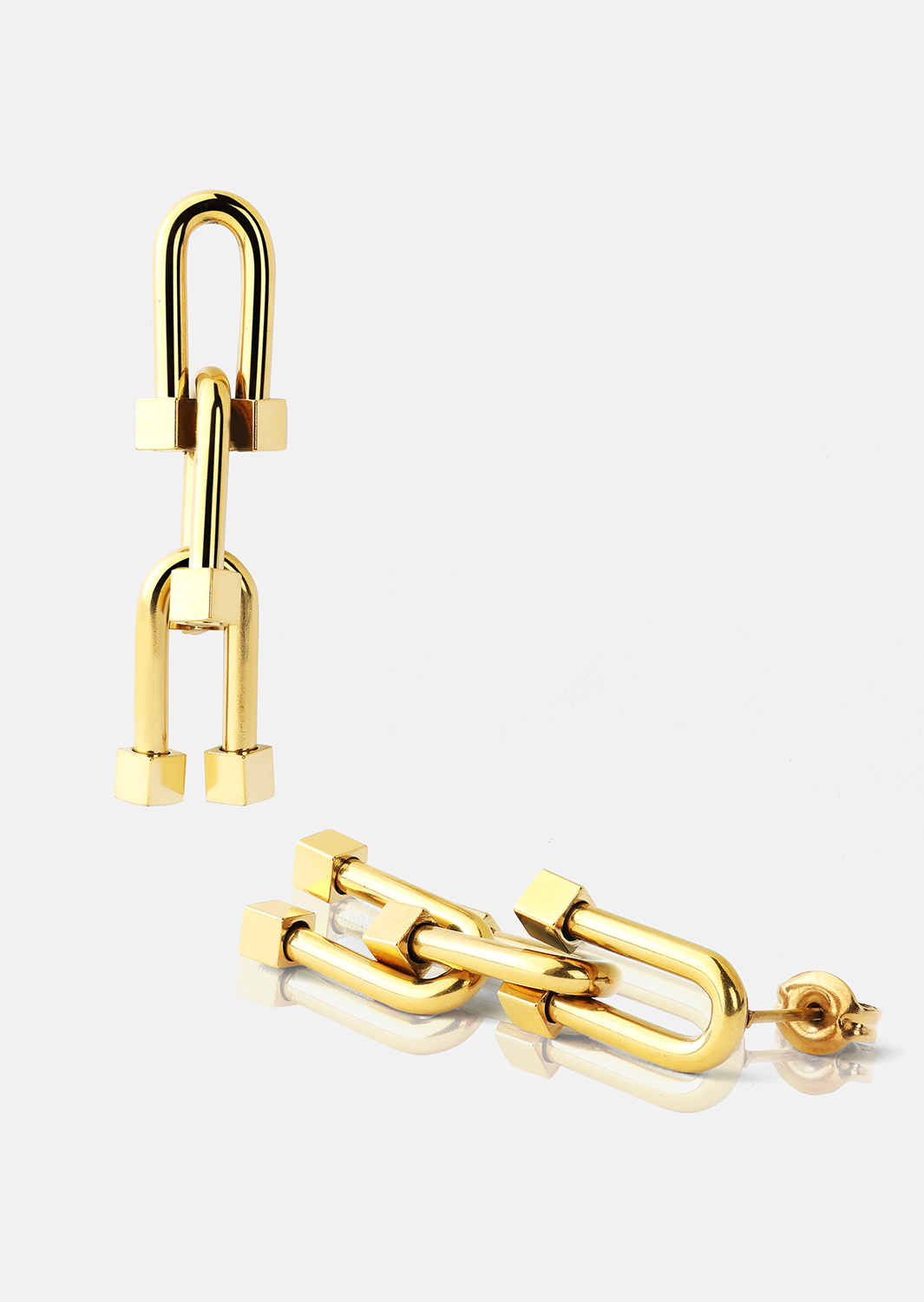 Kolczyki Link Luxe – 18k Pozłacane