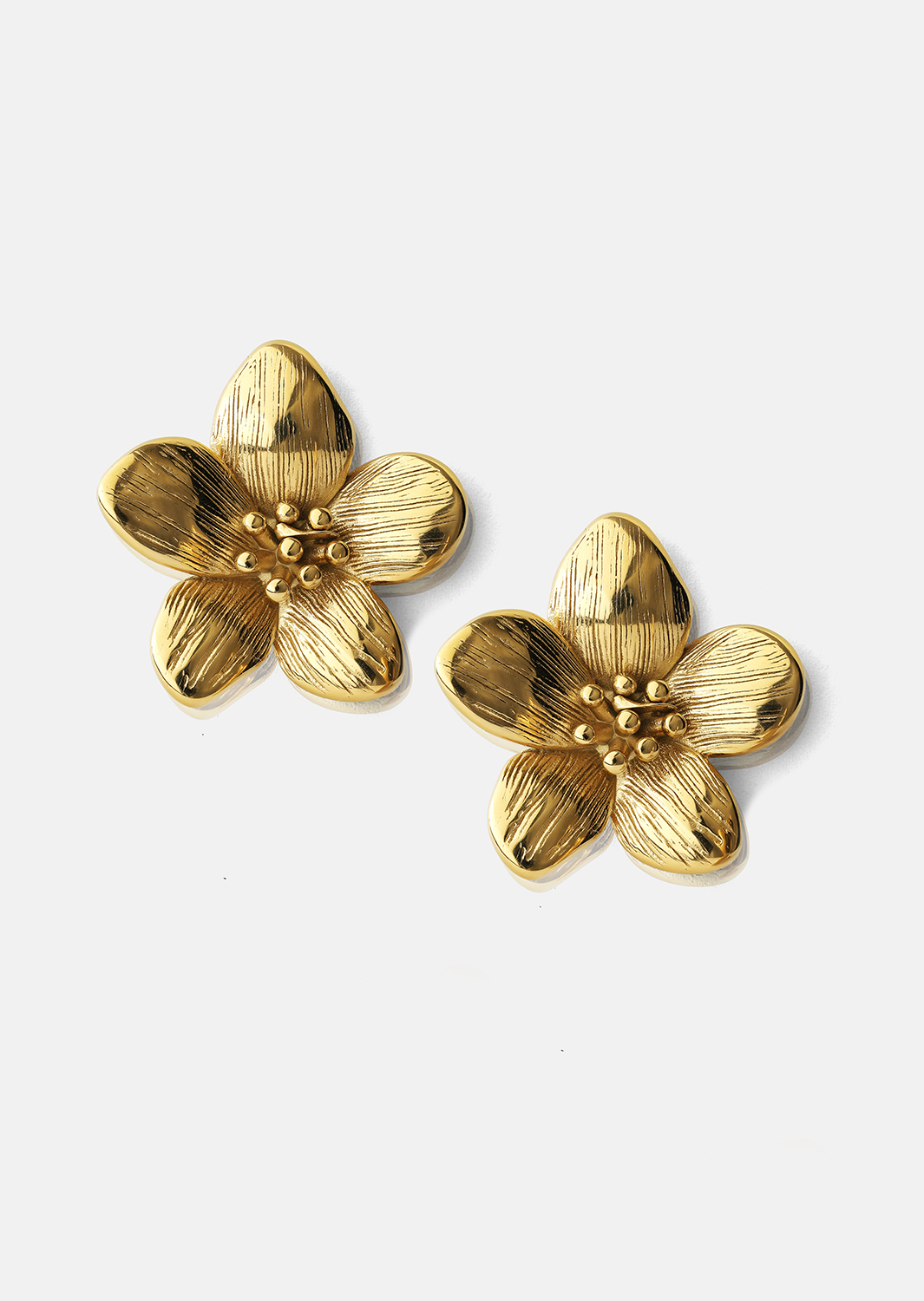 Kolczyki Flora Shine – 18k Pozłacane