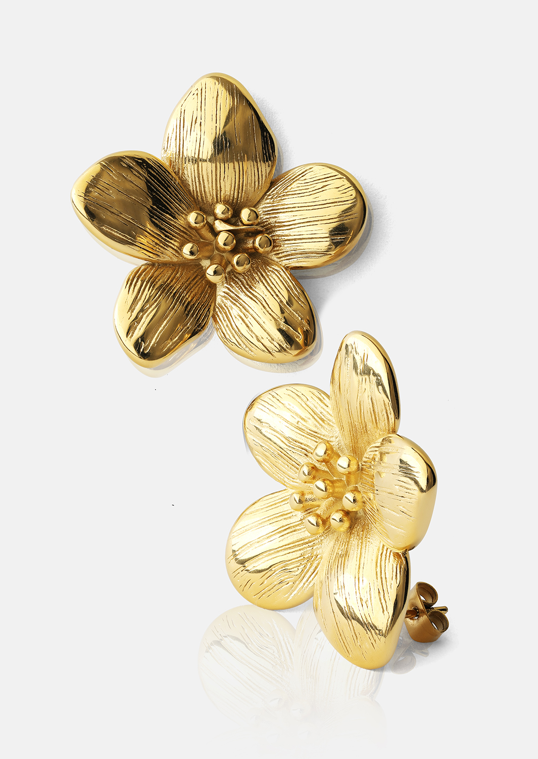 Kolczyki Flora Shine – 18k Pozłacane