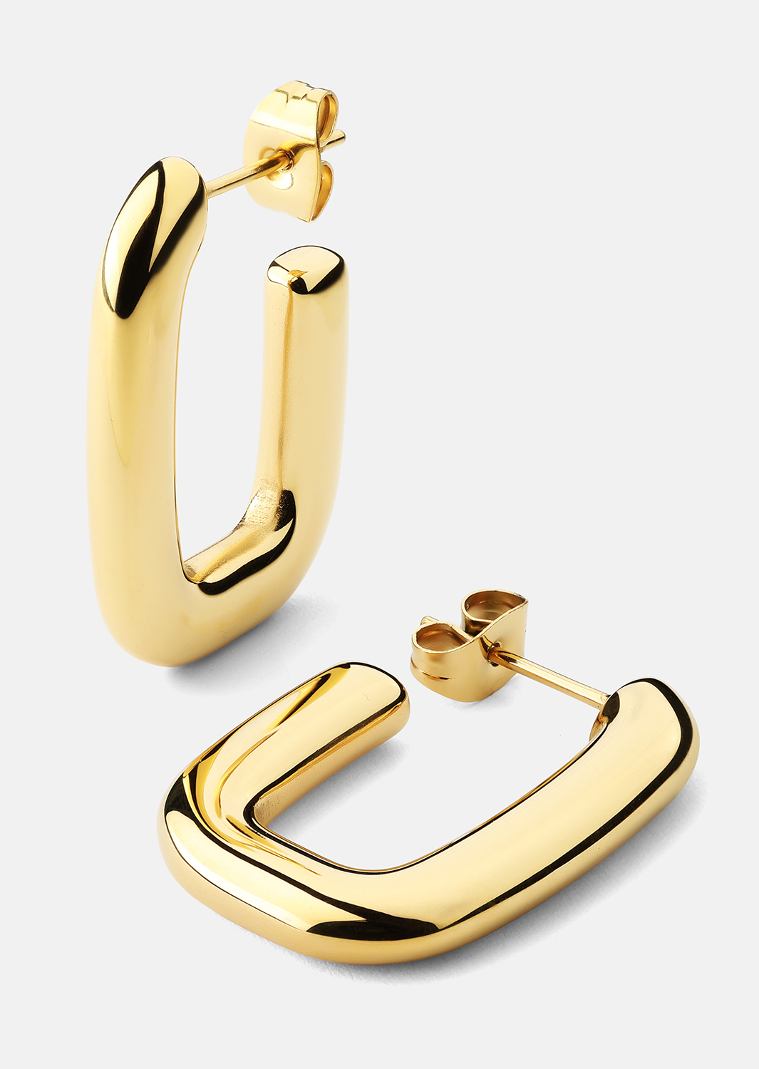 Kolczyk Golden Flow - 18k Pozłacany