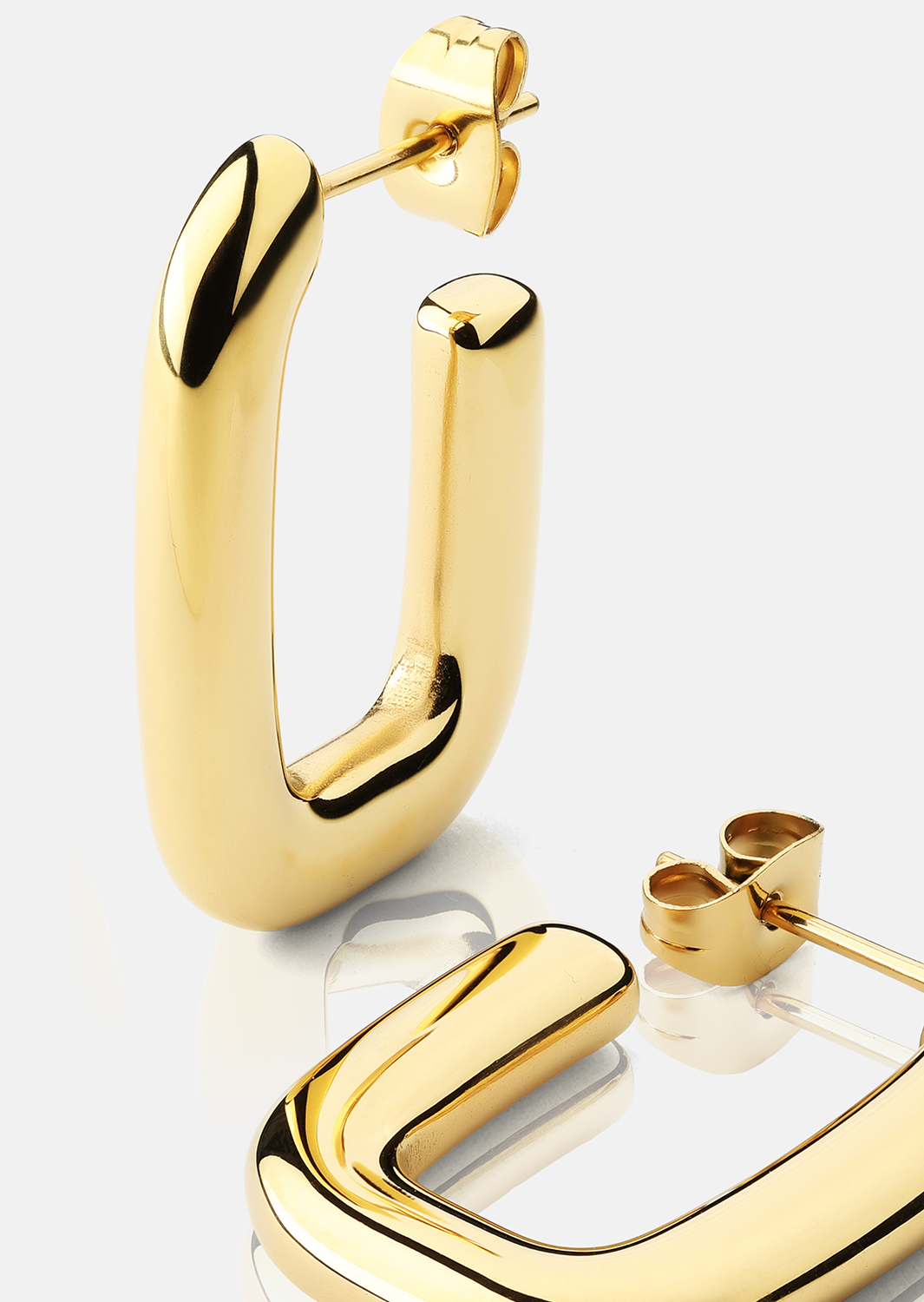 Kolczyk Golden Flow - 18k Pozłacany