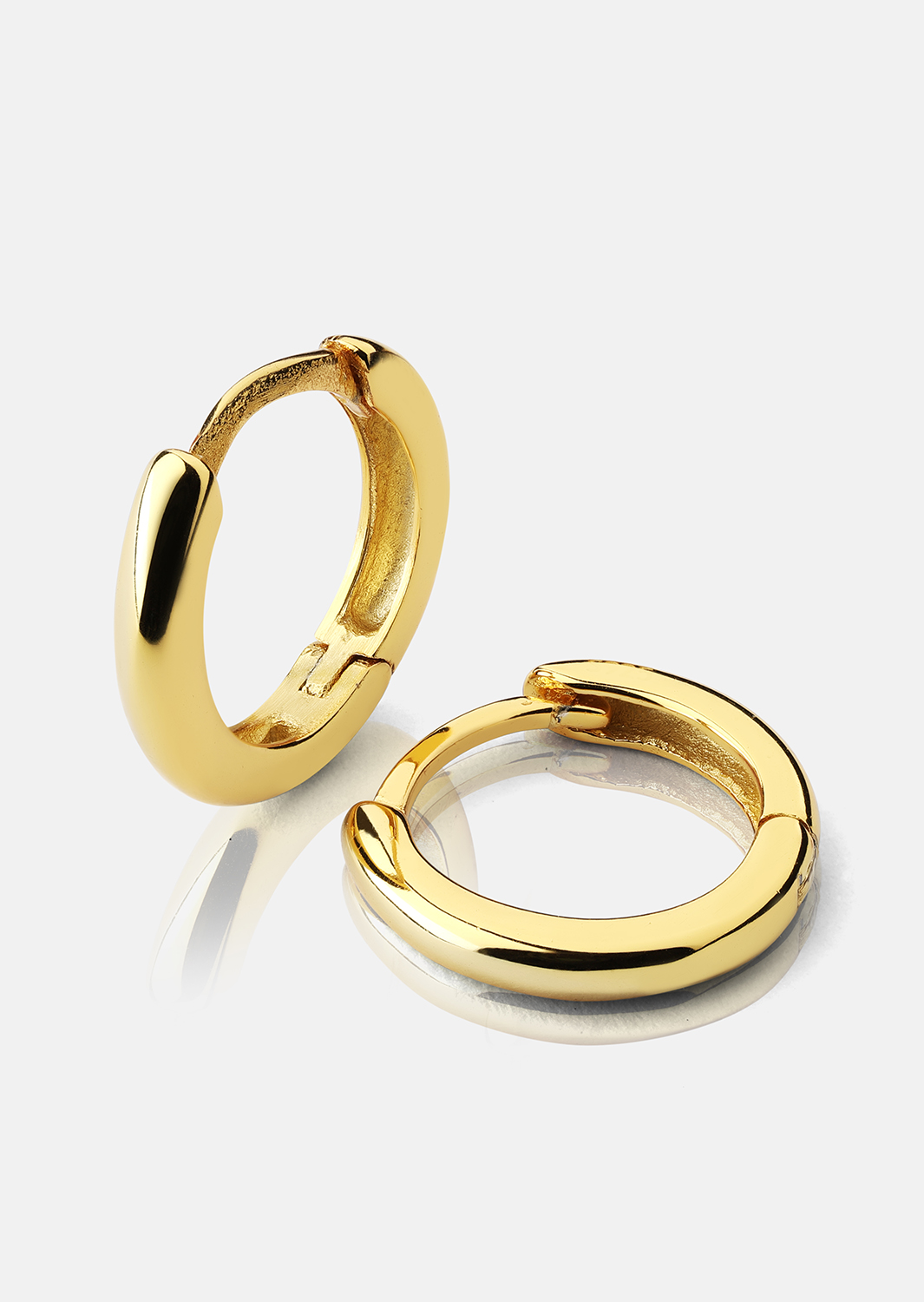 Kolczyki Mini Hoops - 18k Pozłacane