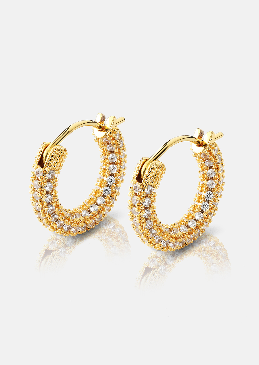 Elegans Kolczyk - 18k Pozłacany