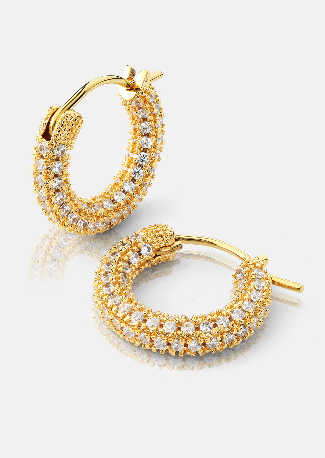 Elegans Kolczyk - 18k Pozłacany