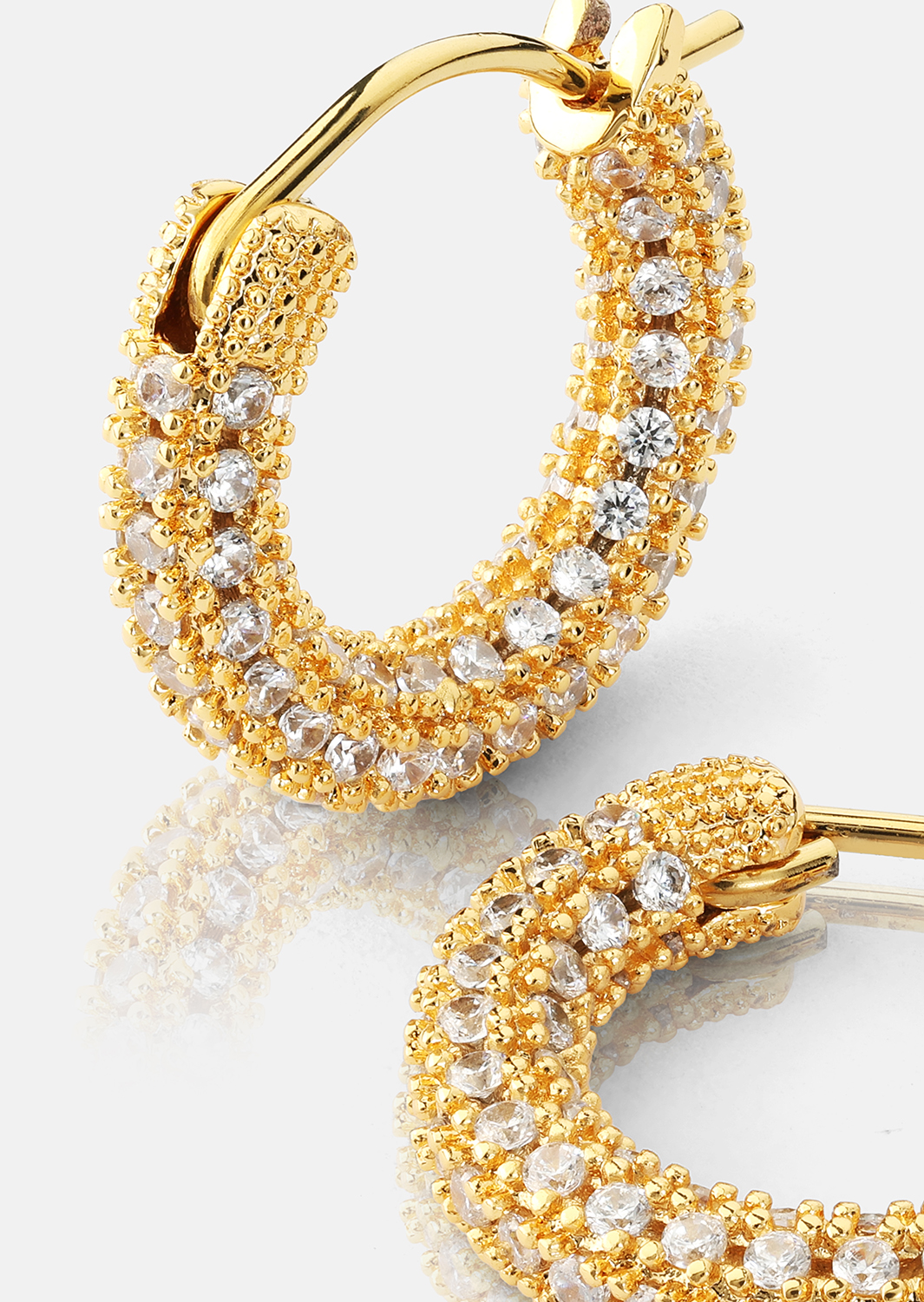 Elegans Kolczyk - 18k Pozłacany