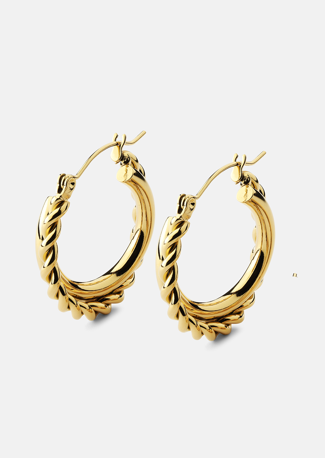 Kolczyki Twist Elegance – 18k Pozłacane
