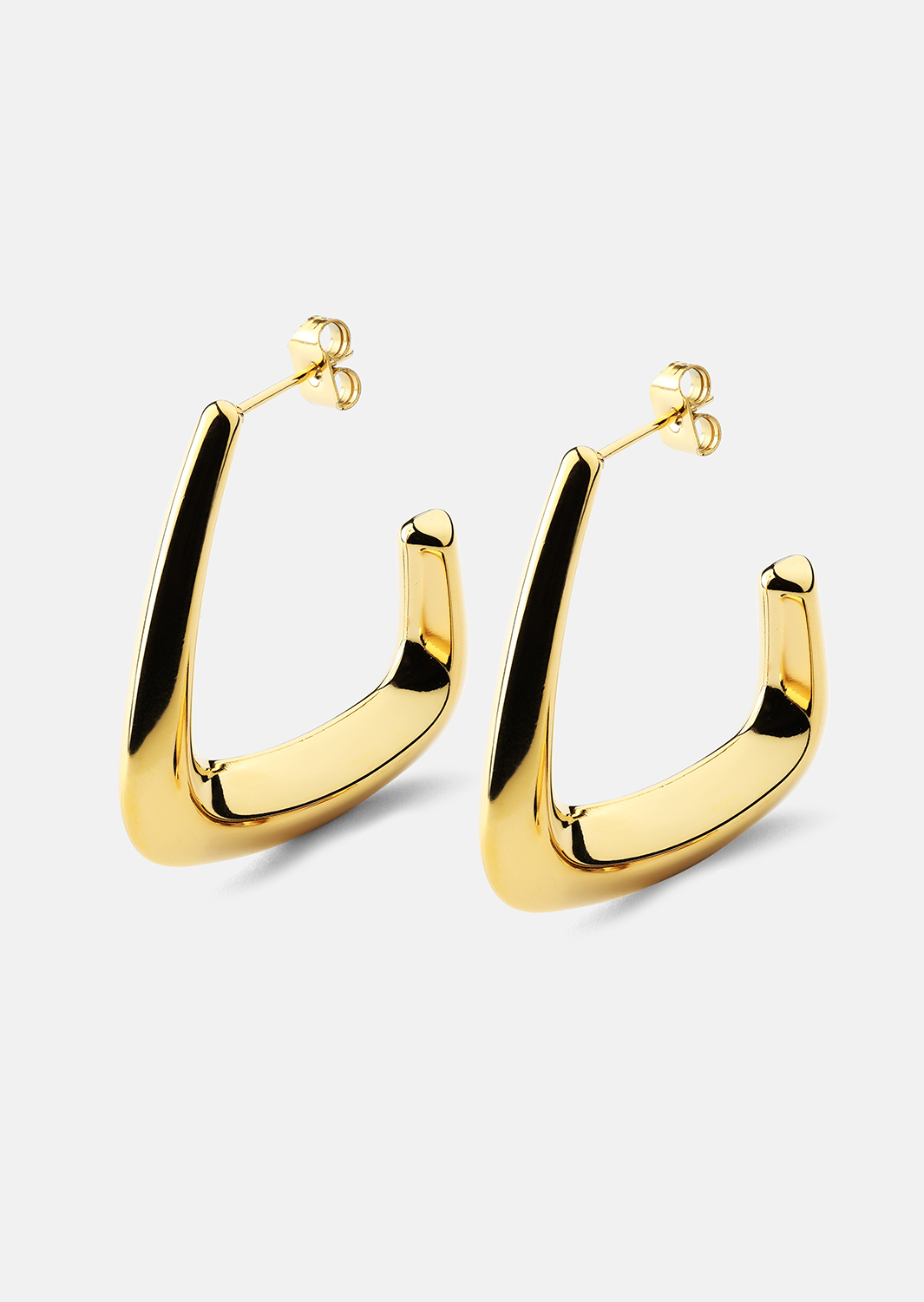 Kolczyki Bold Curve – 18k Pozłacane