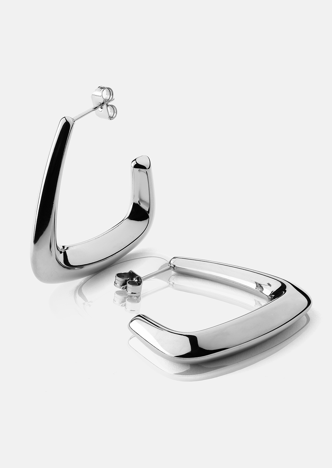 Kolczyki Bold Curve – Posrebrzane
