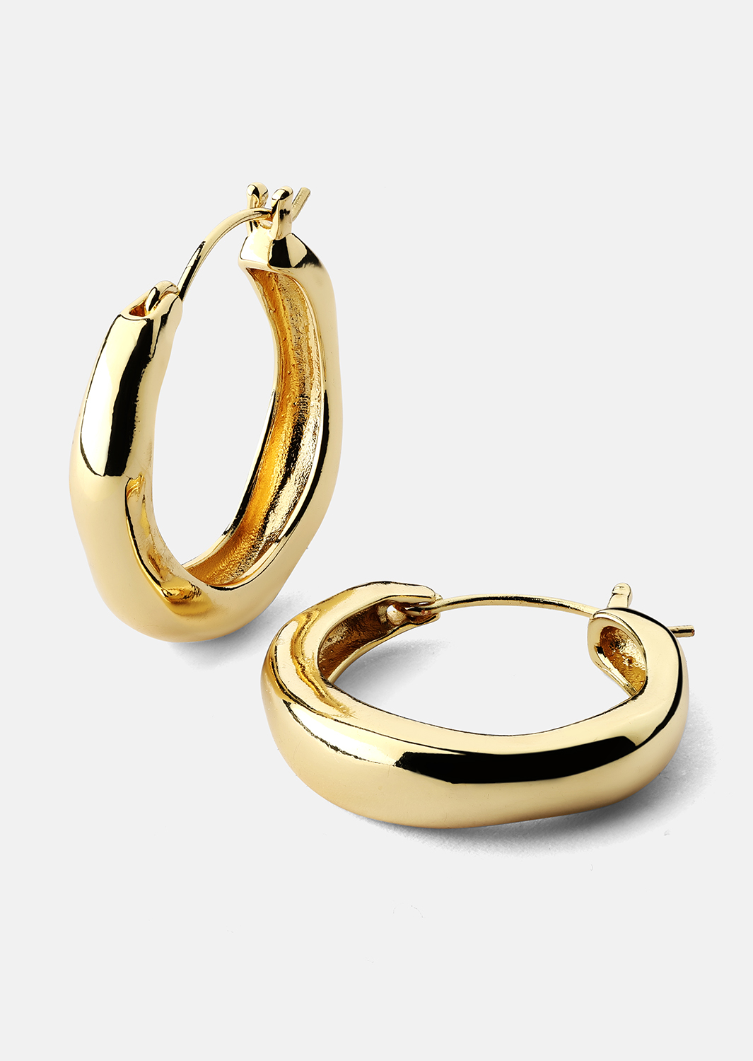 Kolczyk Mila Hoops - 18k Pozłacany