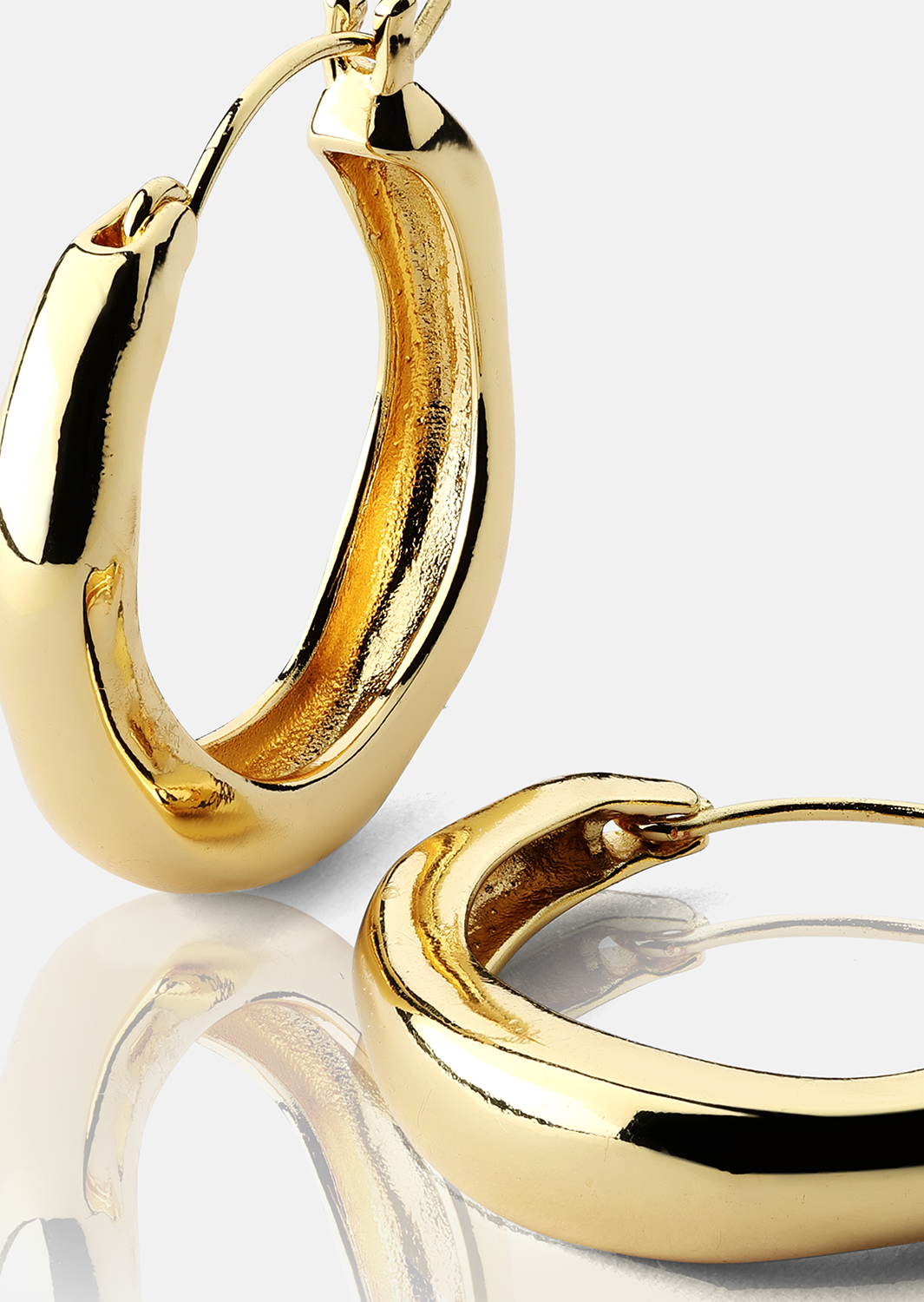 Kolczyk Mila Hoops - 18k Pozłacany