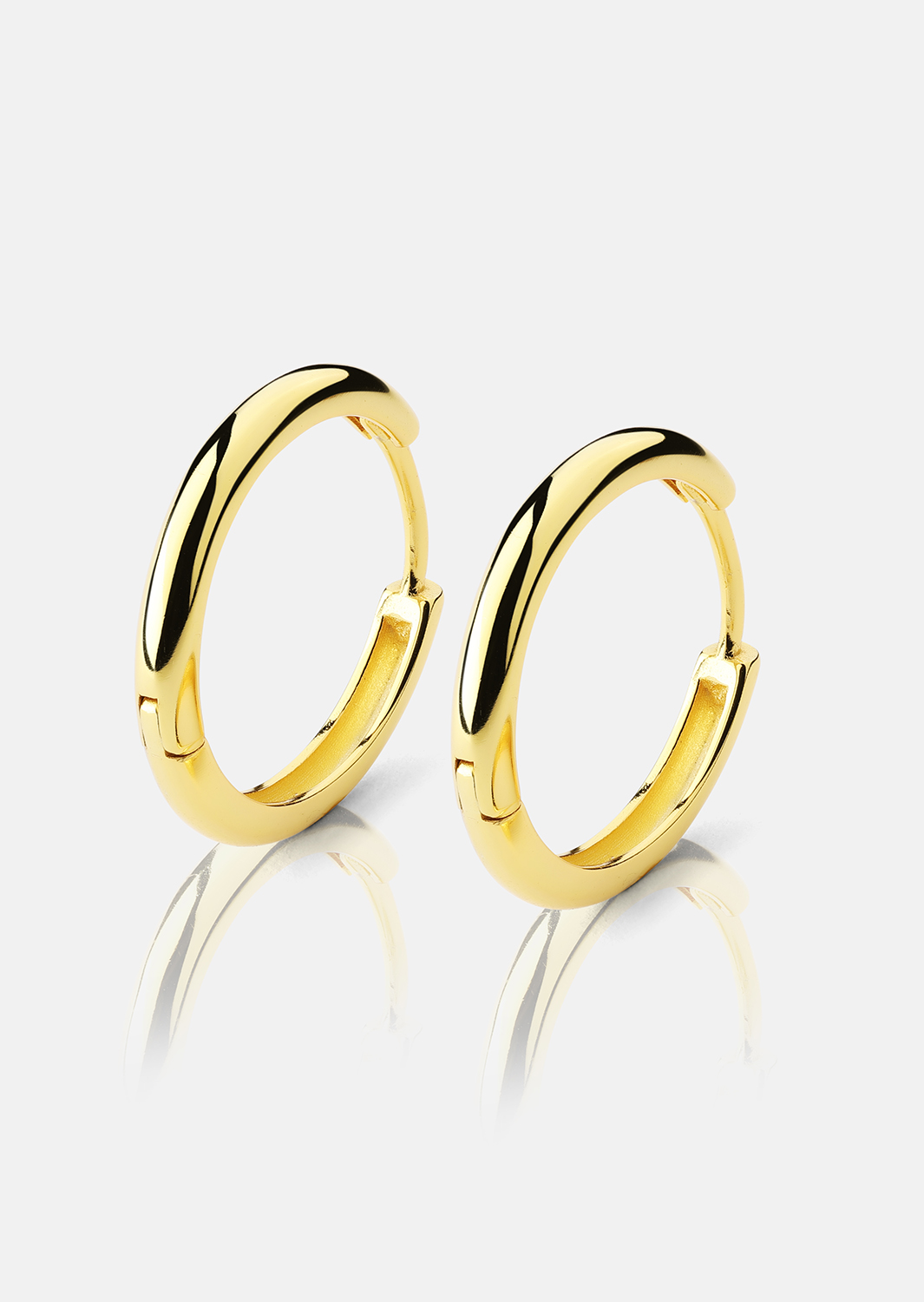 Kolczyk Shine Hoops - 18k Pozłacany