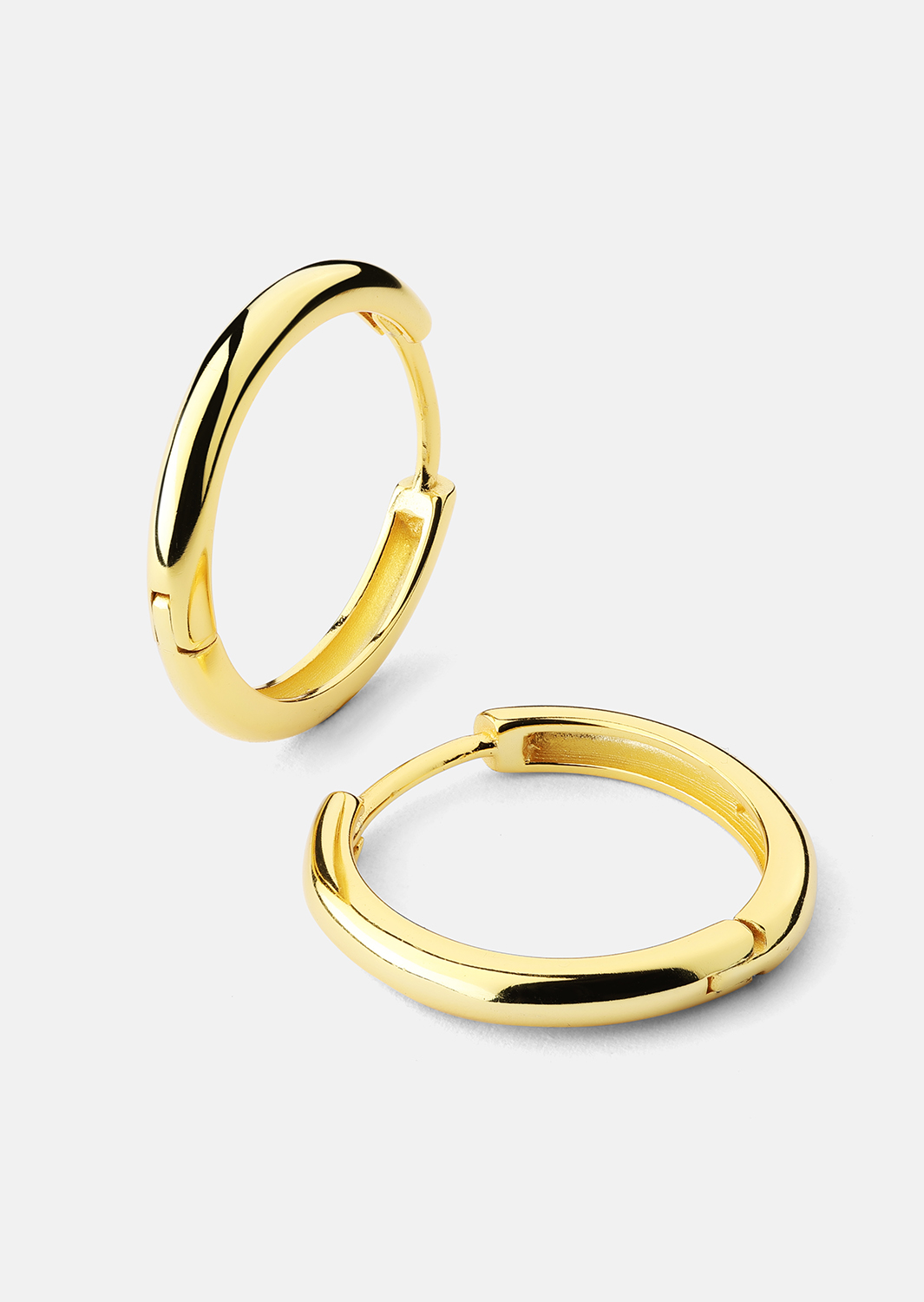 Kolczyk Shine Hoops - 18k Pozłacany