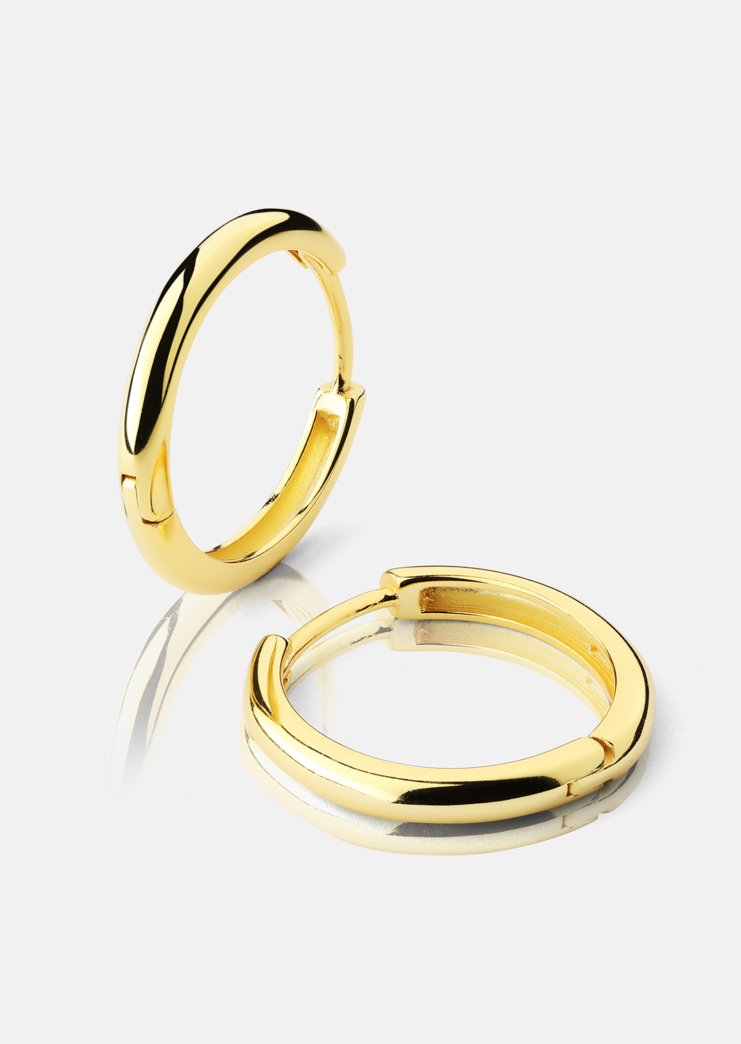 Kolczyk Shine Hoops - 18k Pozłacany