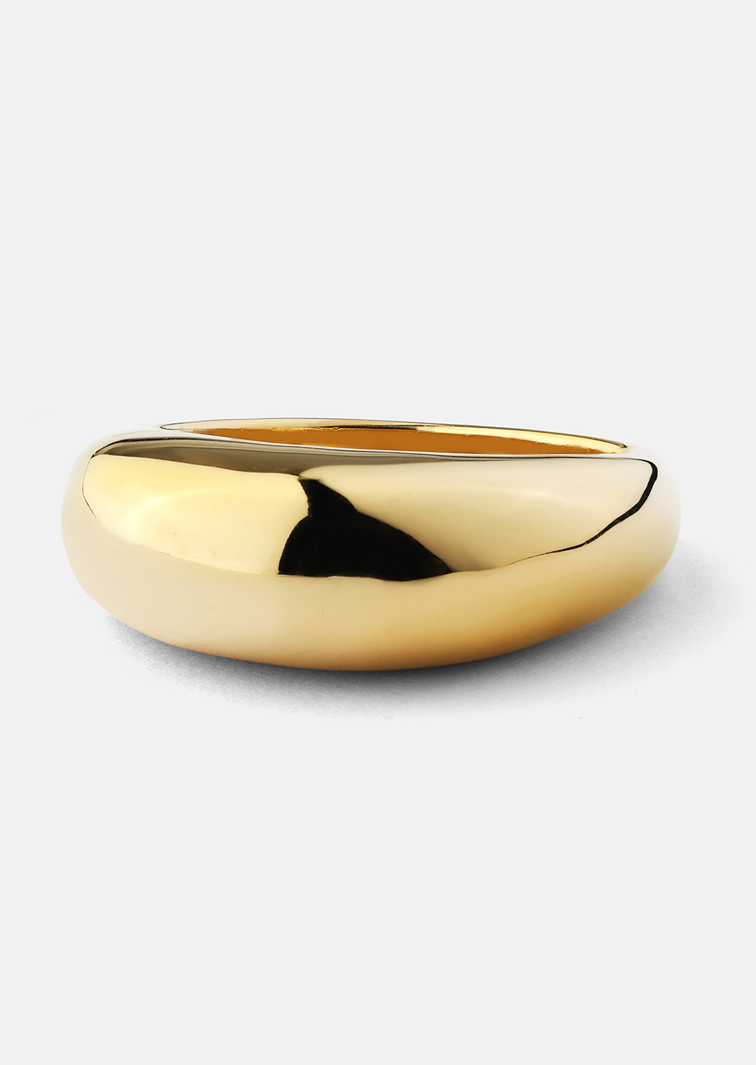 Golden Bold Pierścionek - 18K Pozłacany