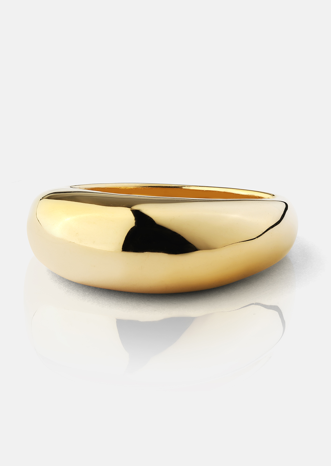 Golden Bold Pierścionek - 18K Pozłacany