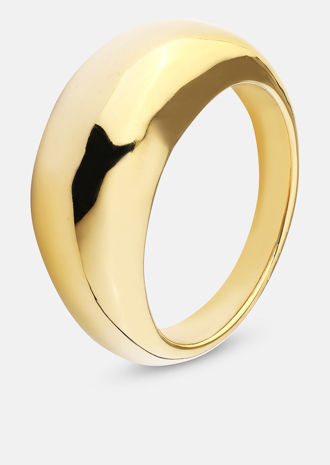 Golden Bold Pierścionek - 18K Pozłacany