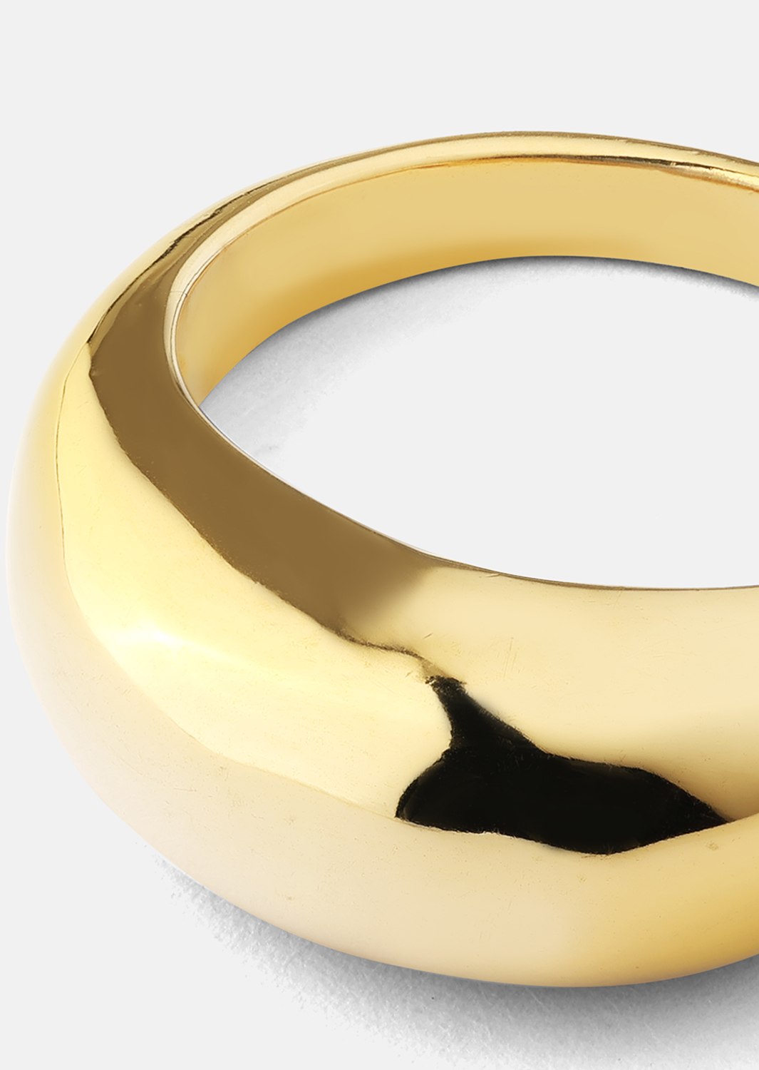 Golden Bold Pierścionek - 18K Pozłacany