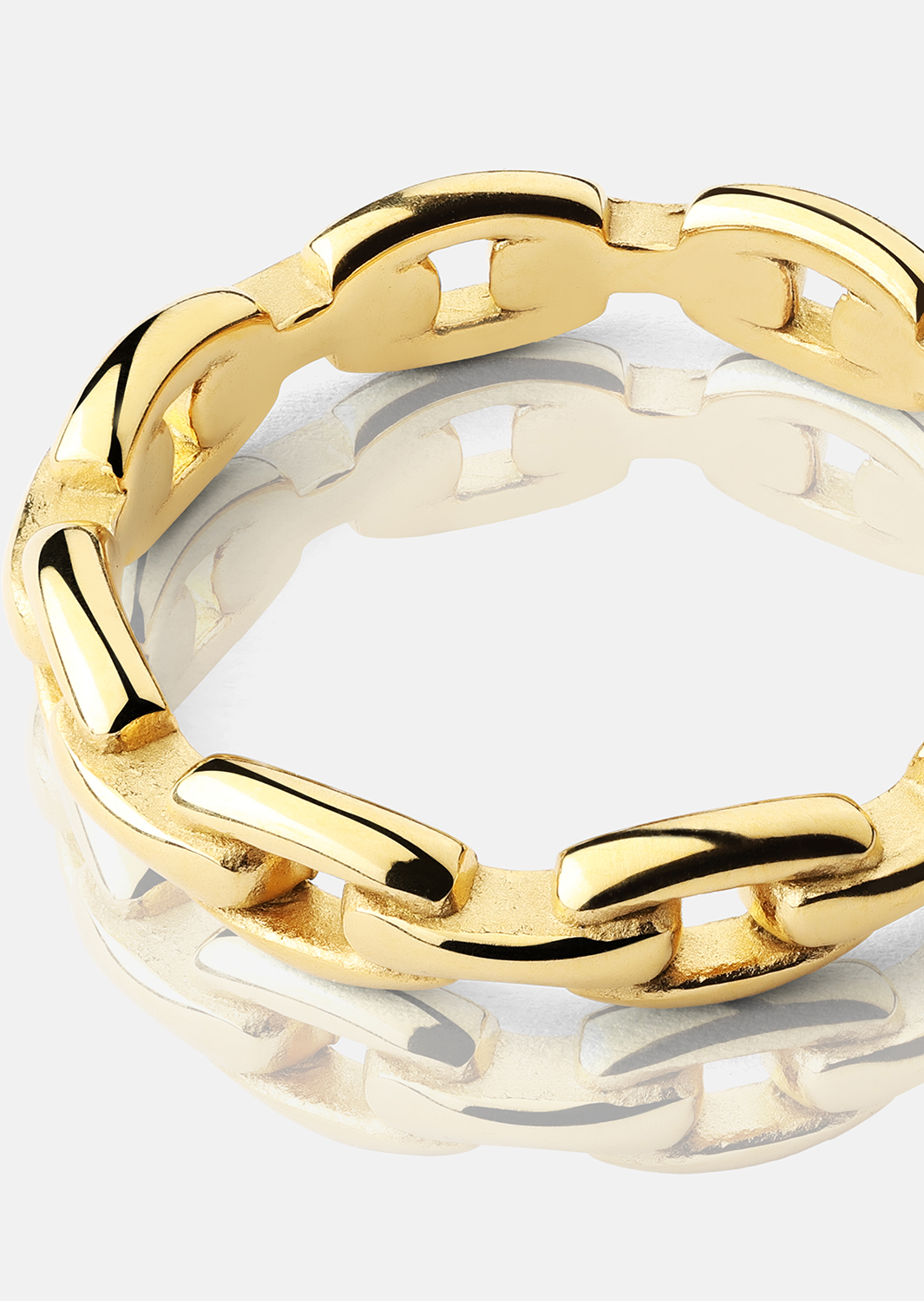  Piers`cionek Bold Chain - 18K Plated Gold