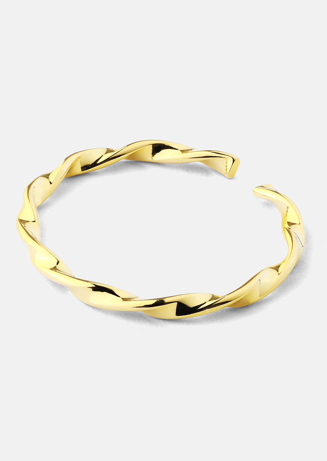 Pierścionek Twist Whisper - 18k Pozłacany