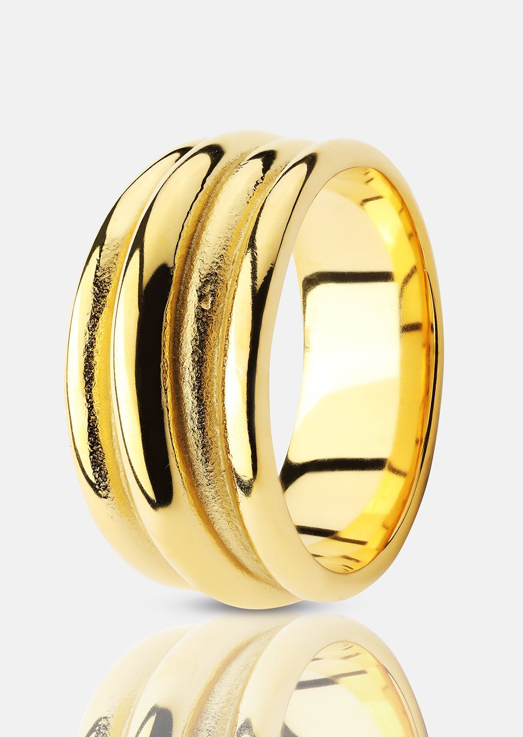 Piers´cionek Aurora Bold - 18K Pozłacany
