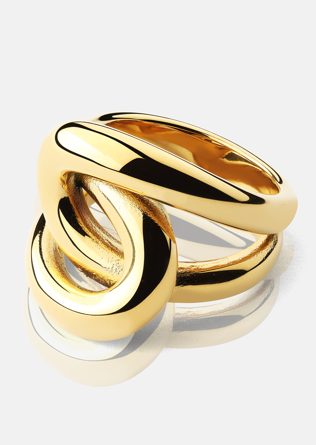 Pierscionek Infinity Knot - 18k Gold Plated